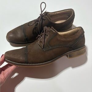 Belvedere Brown Leather Oxford dress shoes men’s size 9